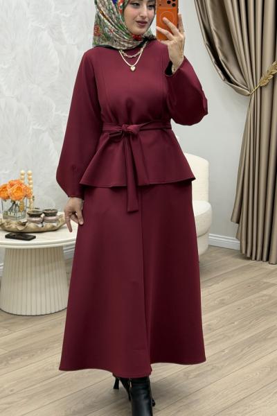 Mercan Etek Takım Bordo